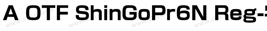 A OTF ShinGoPr6N Reg字体转换